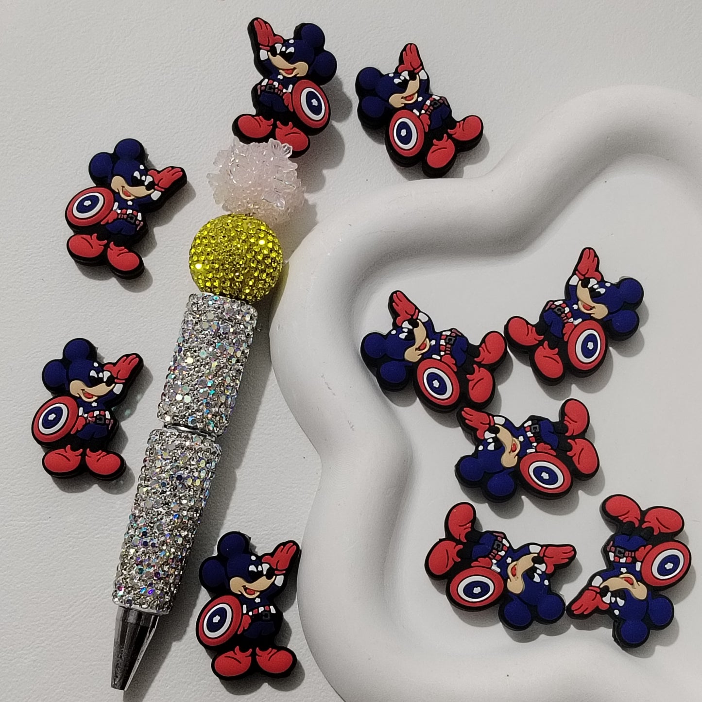 Mimicking Captain America's Mickey Mouse