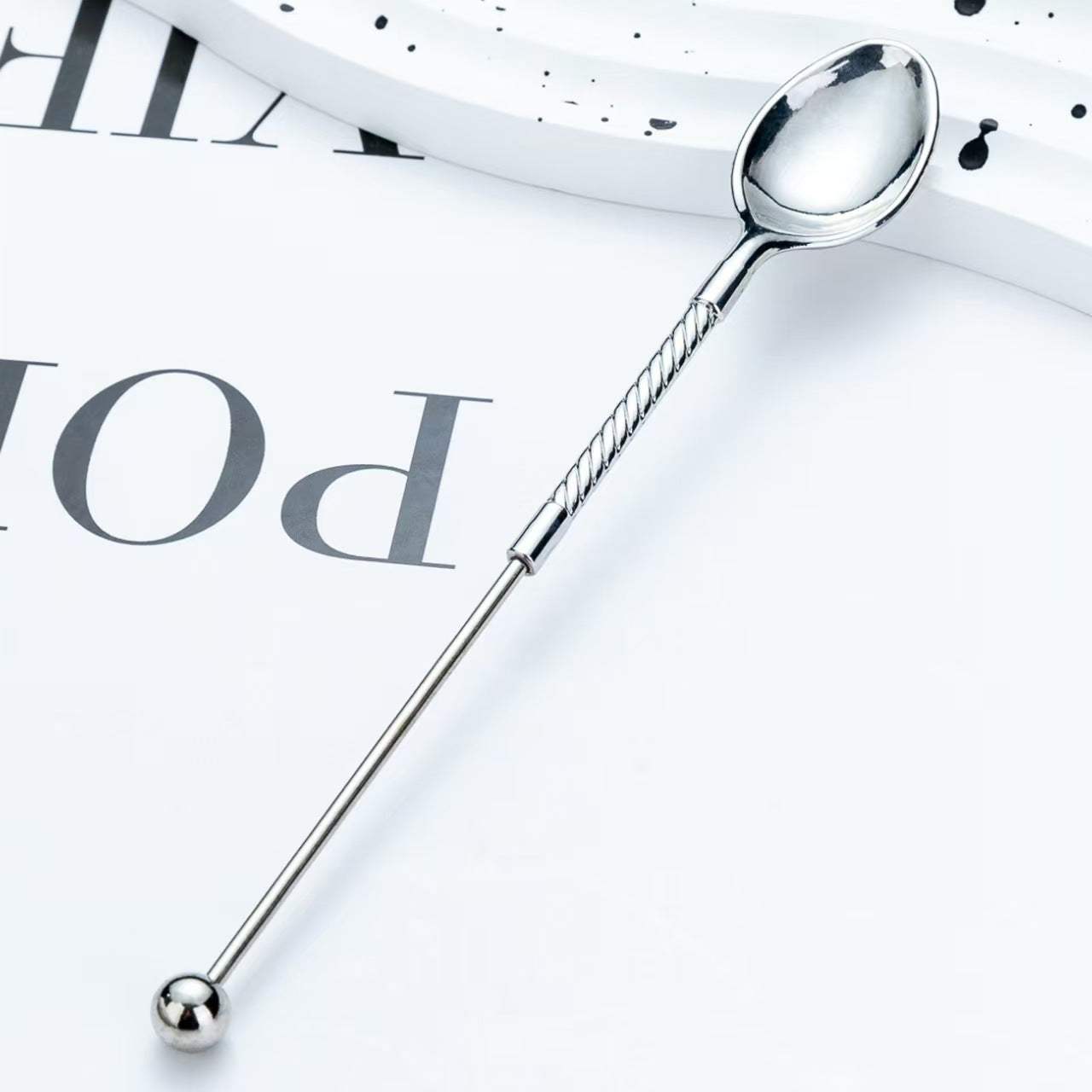 DIY Beaded Long-Handled Coffee Spoon