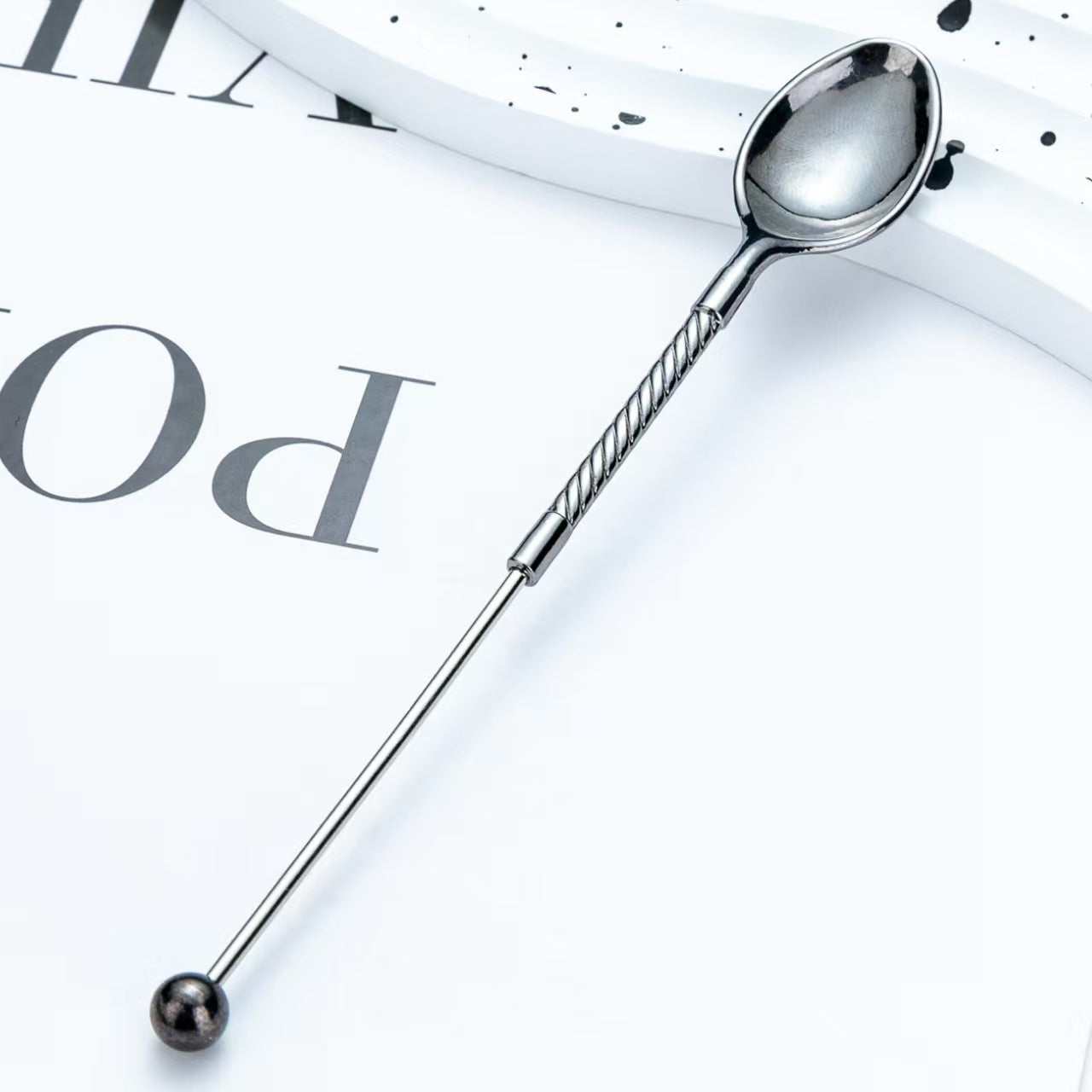 DIY Beaded Long-Handled Coffee Spoon